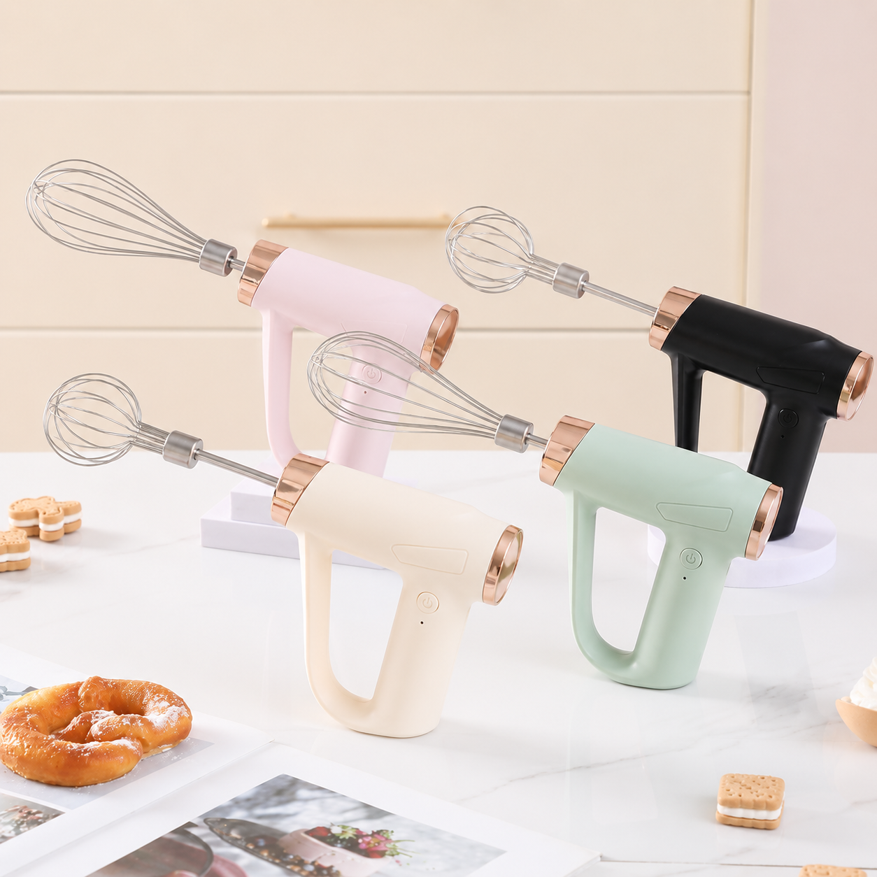 Kabelloser Akku-Handmixer | Handmixer ohne Kabel kaufen | Eier & Sahne aufschlagen