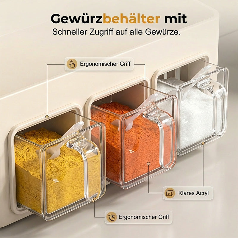 aufbewahrung gewürze schublade Gewürzregal ohne Bohren | Gewürzregal Küche klebend | Wandregal Küche Gewürze